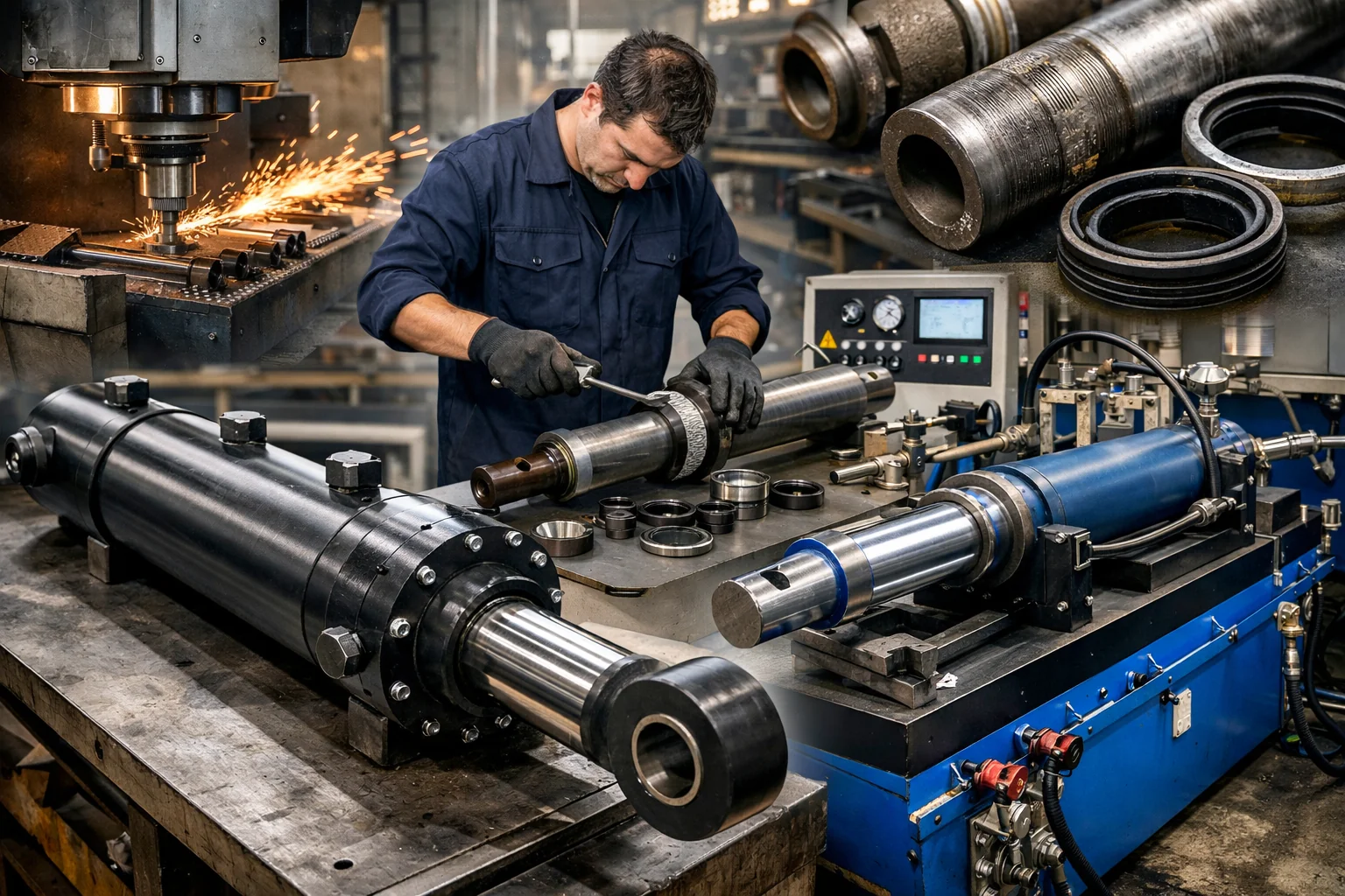 özel ölçü hidrolik silindir üretimi ve tamiri