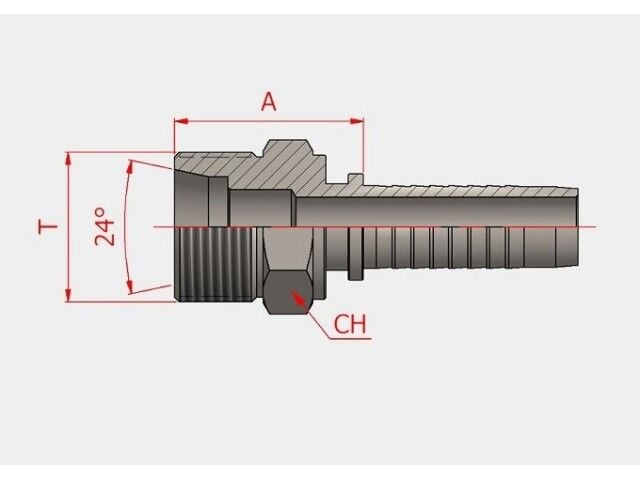 Metrik Erkek Rakor 3/8'' M20*1,5 12S