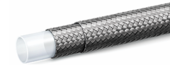 PTFE çift çelik tel örgülü teflon hortum 1/2″ DN 12 200 bar çalışma basınçlı