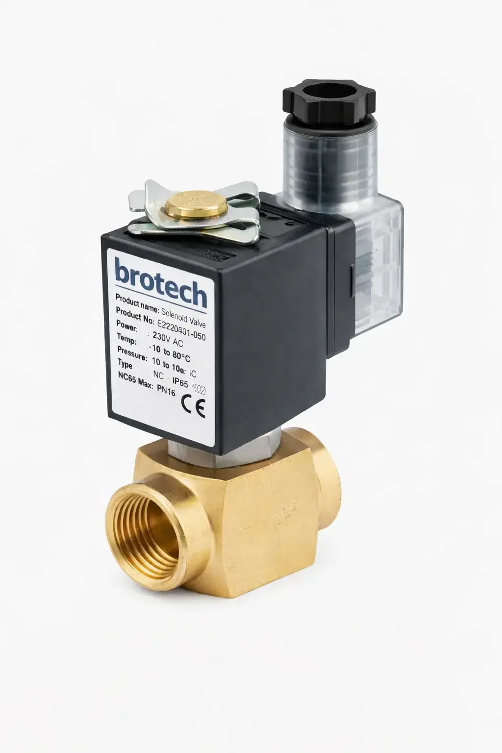 Solenoid Valf 2/2 Yollu Direkt Çekmeli Normalde Kapalı 1/2″ bağlantı 8 mm orifis