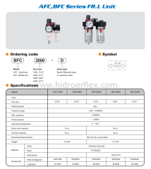 1/2″ İkili Şartlandırıcı BFC 4000 0.5 8.5 Bar 40 µm