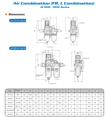 3/8'' Otomatik Tahliyeli İkili Şartlandırıcı – Brotech 0.5–8.5 Bar, 1700 lt/dk, 25 µm