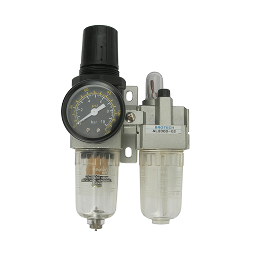 1'' Otomatik Tahliyeli İkili Şartlandırıcı – Brotech 0.5–8.5 Bar, 5000 lt/dk, 25 µm