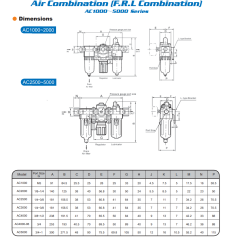 1″ Üçlü Şartlandırıcı 0.5 8.5 Bar 5000 lt/dk 25 µm