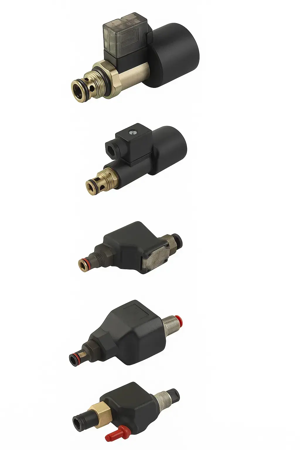 SV10-21 SV Serisi Hidrolik Poppet Valf Normalde Açık 50 L/dk 250 Bar 10-2 Kavite 24VDC 220VAC