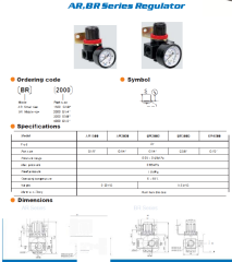 1/2” BR Serisi Yuvarlak Tip Pnömatik Basınç Regülatörü – BR4000