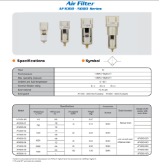 1” Pnömatik Hava Filtresi AF Serisi – AF5000-10