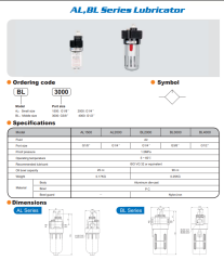 1/2” Pnömatik Yağlayıcı BL Serisi – BL4000