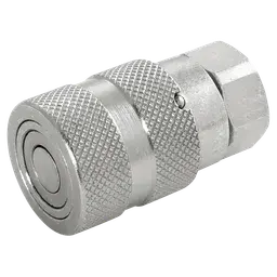 DNPPLT10606002 - 1/4'' Düz Alınlı Dişi Quick Coupling (Hidrolik Otomatik Rekor / Hızlı Bağlantı Rakoru) DN06