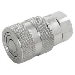DNPPLT10606002 - 1/4'' Düz Alınlı Dişi Quick Coupling (Hidrolik Otomatik Rekor / Hızlı Bağlantı Rakoru) DN06