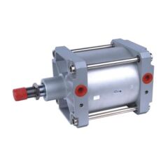 ISO 6431 Pnömatik Silindir Ø200x250 mm Manyetik Yastıklama Alüminyum Gövde