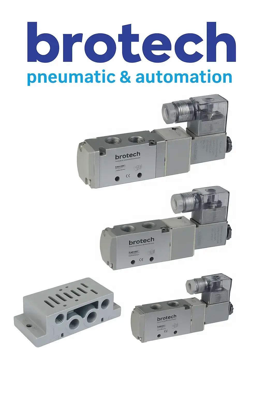 1/4″ 5/2 Tek Bobinli Pnömatik Valf 1.5 8 bar Büyük Gövdeli Elite