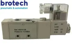 1/4″ 5/2 Tek Bobinli Pnömatik Valf 1.5 8 bar Büyük Gövde