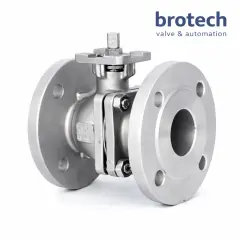 DN 25 1″ tepe flanşlı 2 parçalı paslanmaz flanşlı küresel vana mil çıkışlı AISI 304