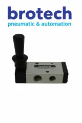 1/4″ 5/2 Kol Kumandali Pnömatik Valf 1.5 8 bar Standart Gövde