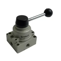 1/4″ 5/3 Kilitlemeli Kol Kumandali Kapali Merkez Pnömatik Valf 1.5 8 bar