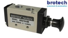 1/4″ 3/2 İtme Çekme Kumandali Pnömatik Valf 1.5 8 bar