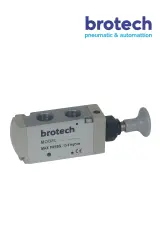 1/4″ 3/2 İtme Çekme Kumandali Buyuk Govde Elite Pnömatik Valf 1.5 8 bar