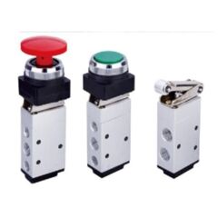 1/4″ Mekanik Kontrollü Pnömatik Valf 1.5 8 bar Buton Yaylı uzun tip