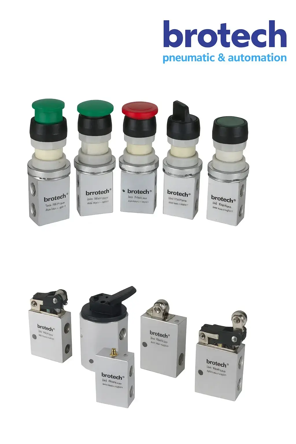 1/8″ 3/2 Yollu makaralı pnömatik valf 0 10 bar