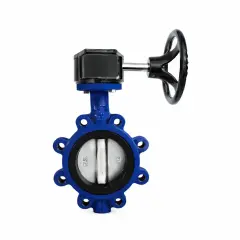 Lug kelebek vana AISI 316 klapeli NBR contalı DN40 1 1/2″ Dişli kutulu