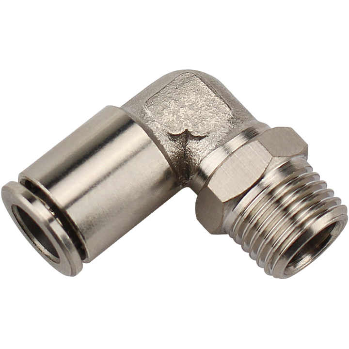 Brotech DN15 (1/2”) Pnömatik Metal Döner Dirsek Bağlantı | D 14 mm | R 1/2”