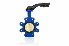 Lug kelebek vana AISI 304 klapeli teflon contalı DN300 12″ Kollu