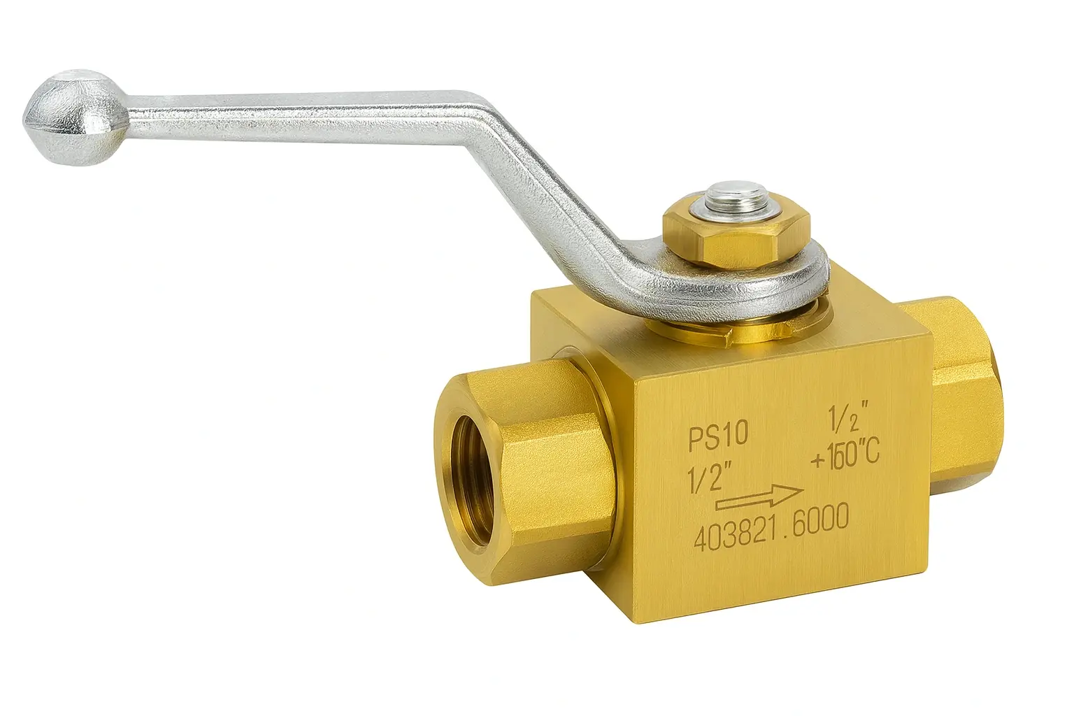 HYKV-15 küresel vana 1/2″ 500 bar iki yollu