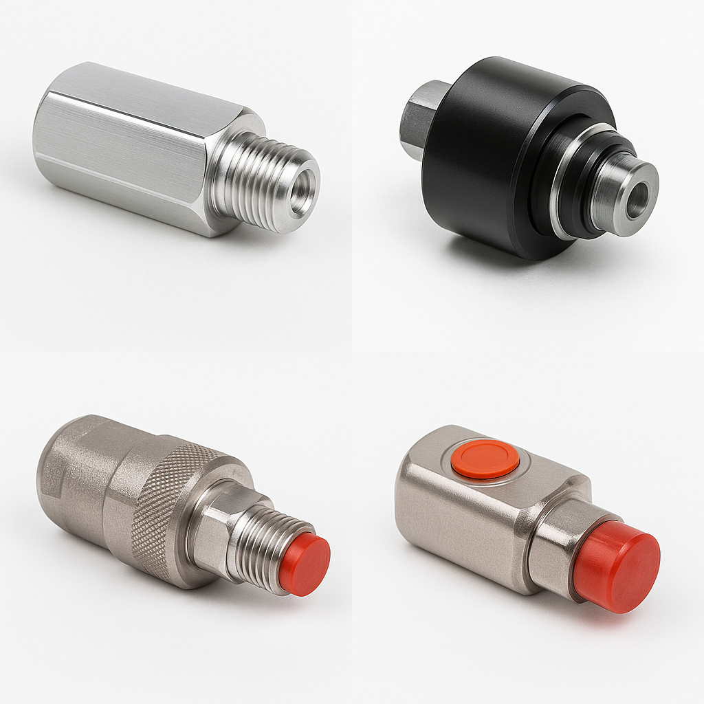 HYRC-15 döner rakor 1/2″ 300 bar 60 lt dk 160 rpm