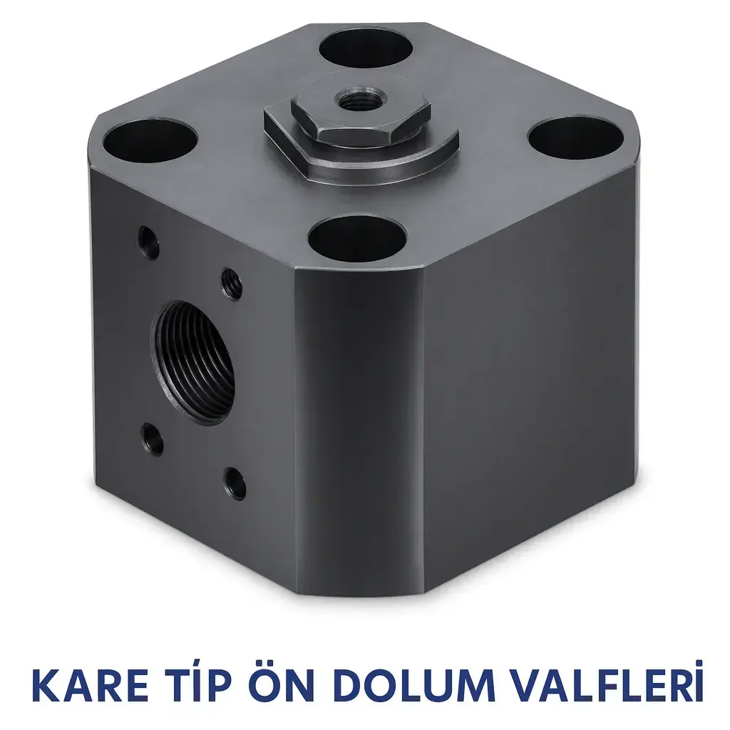 HYSP-50 kare tip ön dolum valfi 2″ 400 bar 500 lt dk