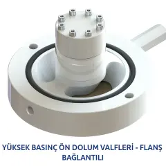 HYFP-250 flanş bağlantılı yüksek basınç ön dolum valfi 16″ 280 bar 15000 lt dk