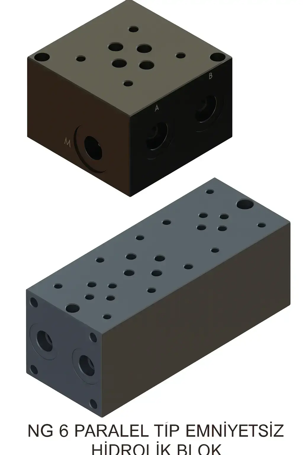 HBPD-06-4A NG 6 dörtlü emniyetsiz hidrolik blok 1/4″ 210 bar 40 lt dk