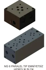 HBPD-06-7A NG 6 yedili emniyetsiz hidrolik blok 1/4″ 210 bar 40 lt dk