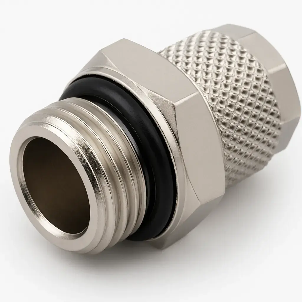 Somun Sıkmalı Pnömatik Rakor | 1/8'' | 6/4 mm Hortum Bağlantısı